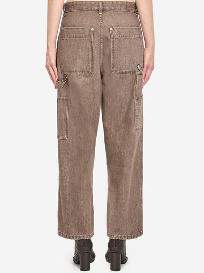 BOTTEGA VENETA 40 brown cargo jeans