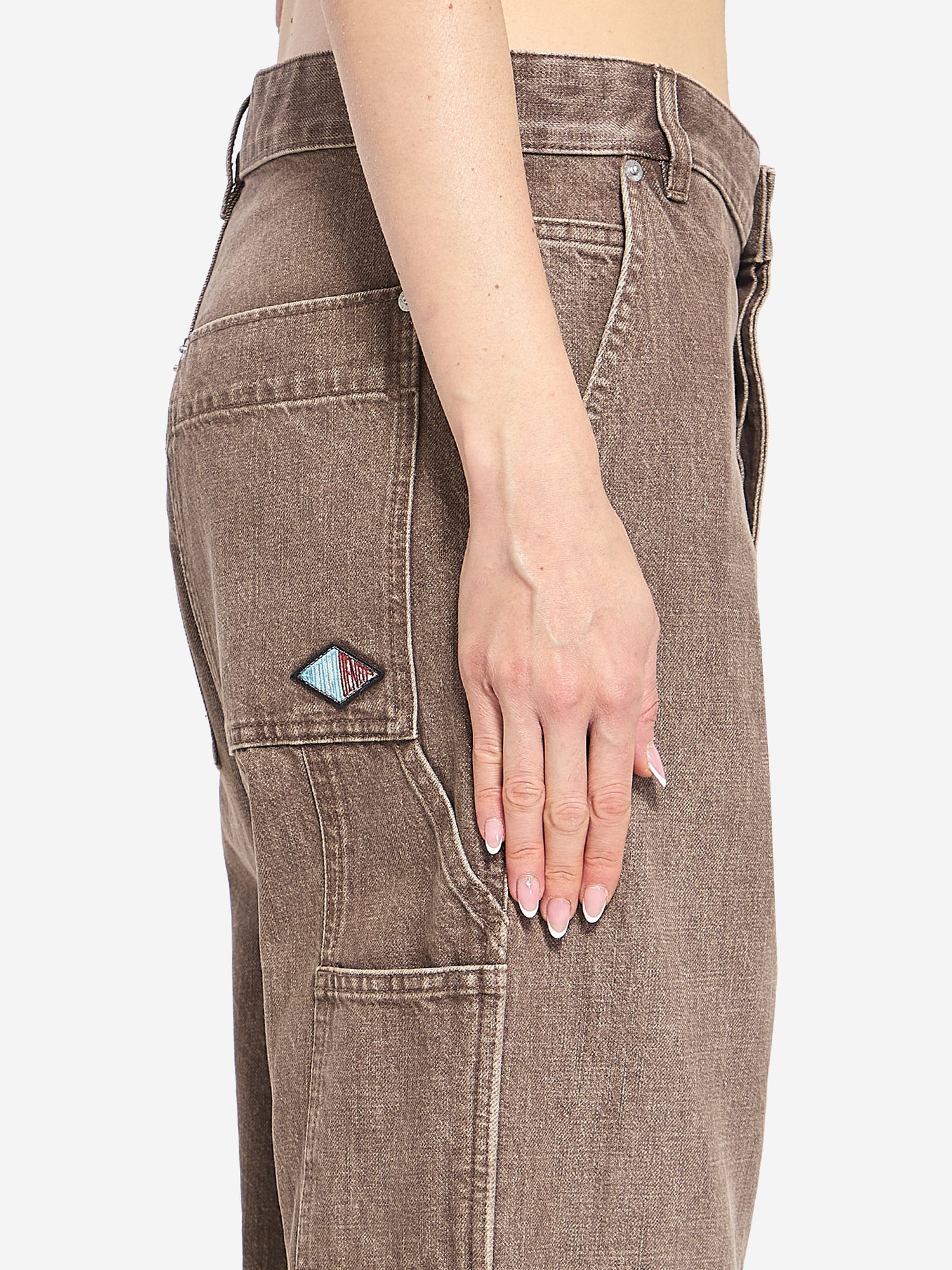 BOTTEGA VENETA 40 brown cargo jeans