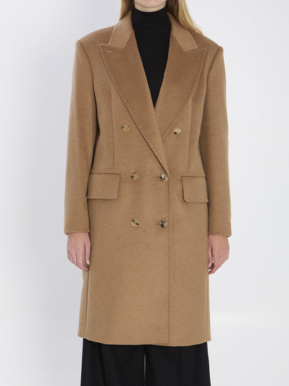MAX MARA 40 double-breasted camel coat
