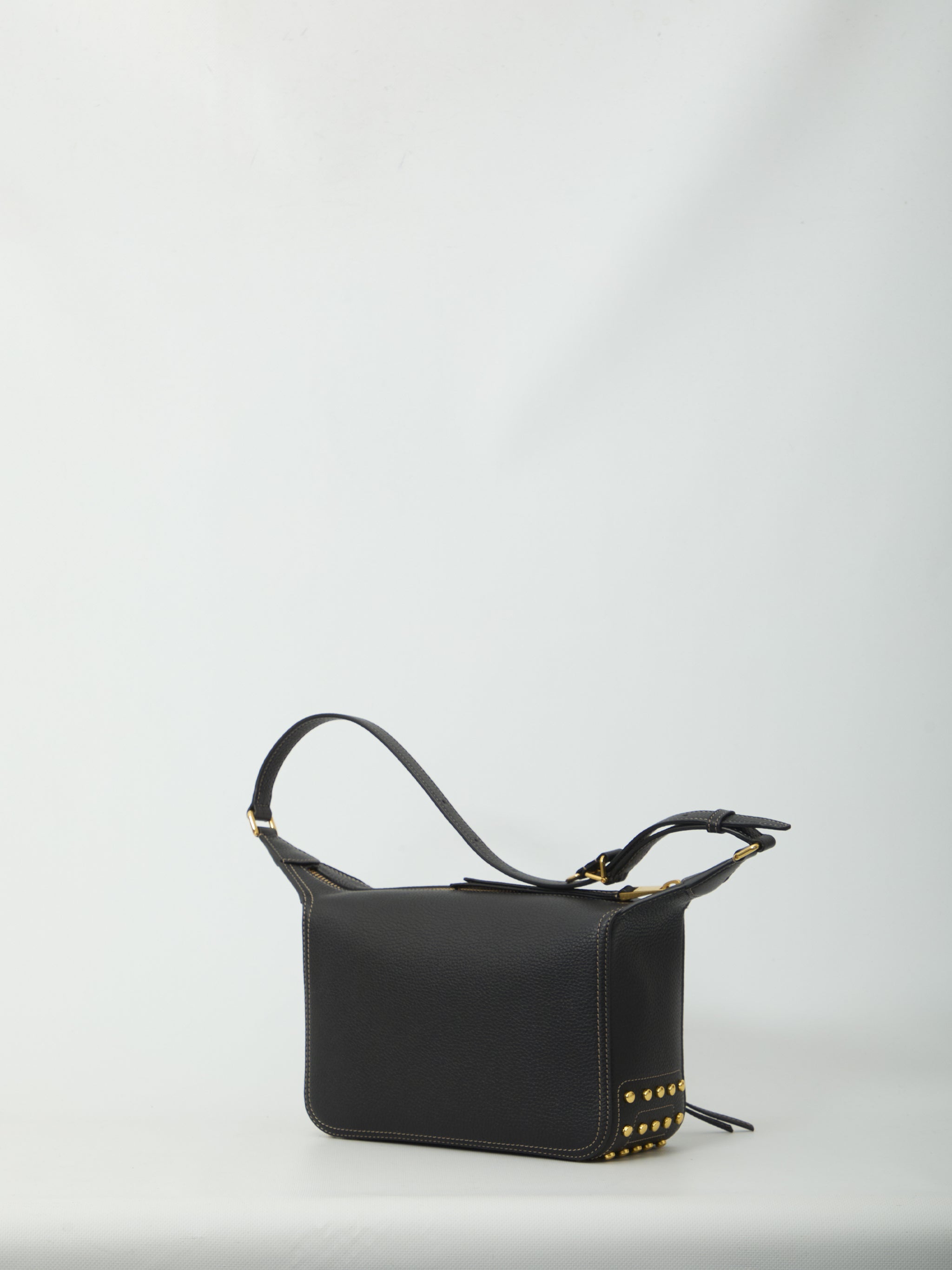 metal dots mini leather bag