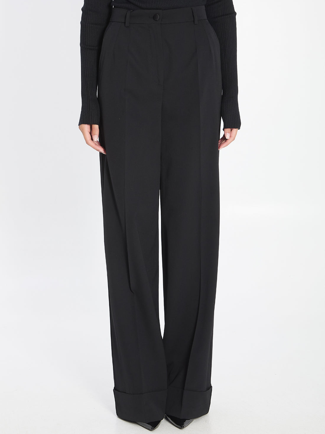DOLCE&GABBANA 38 wool trousers