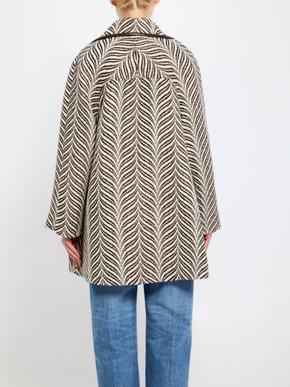 VALENTINO GARAVANI 40 animalier peacoat