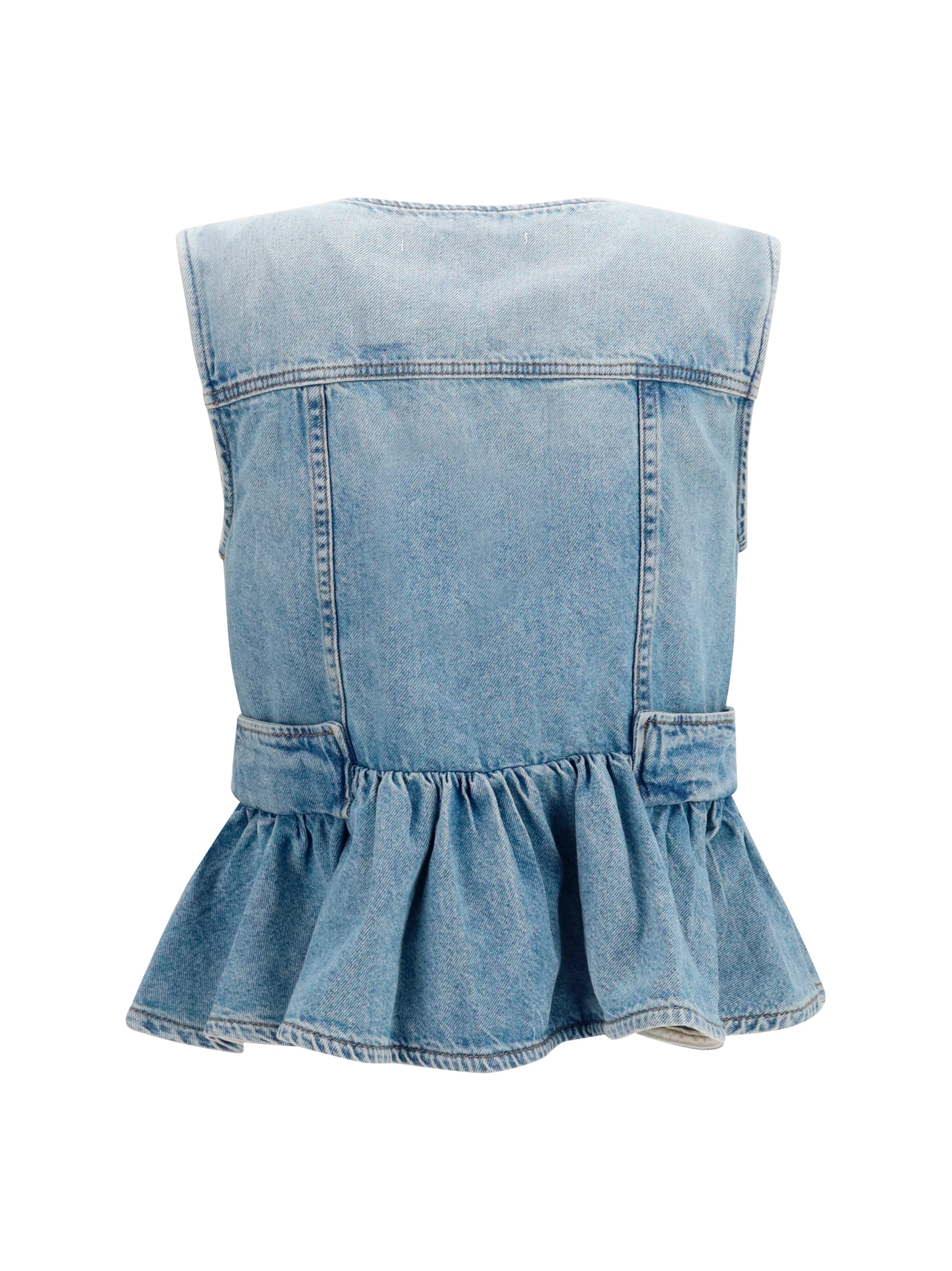 lightweight denim vest