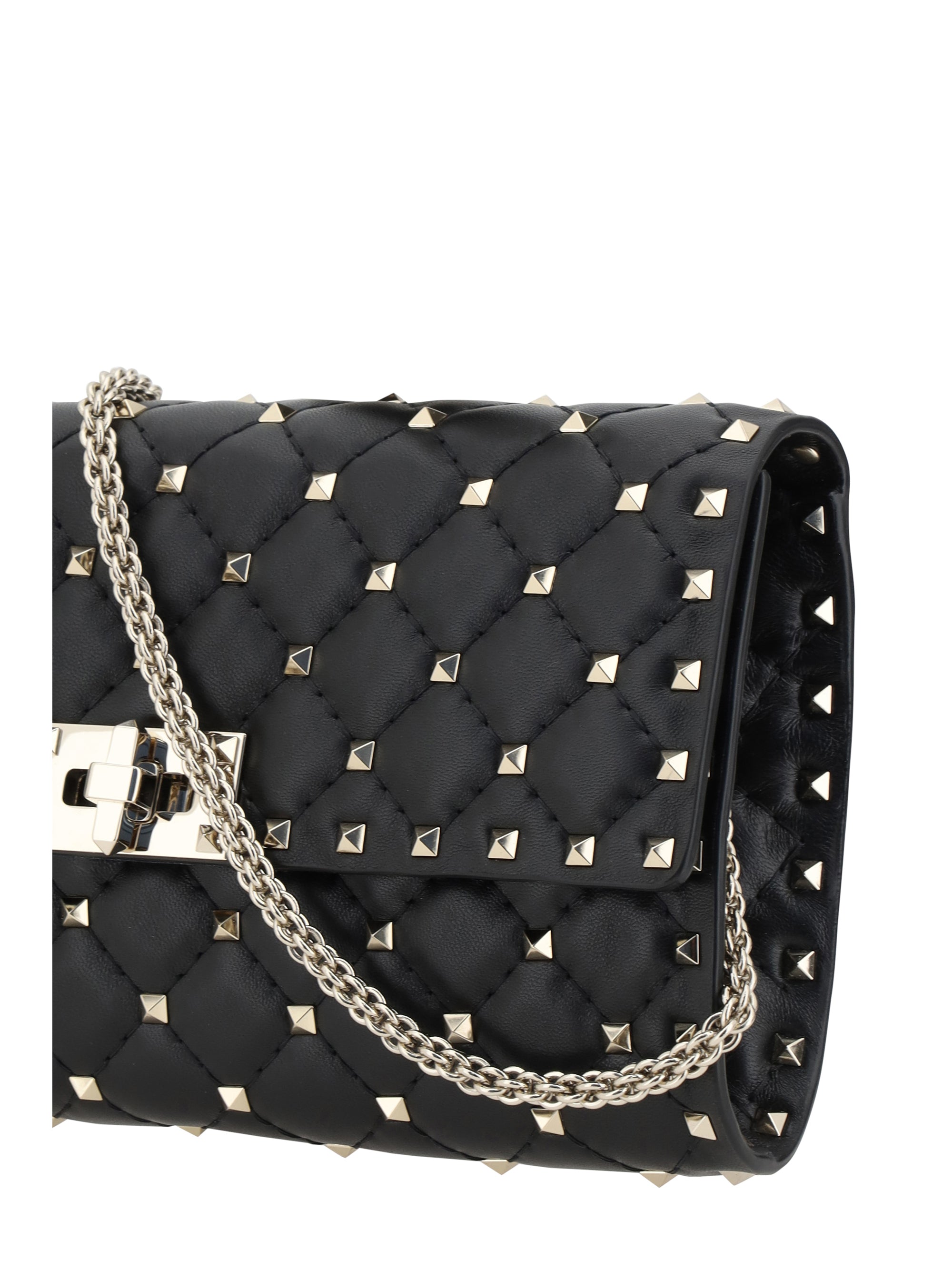 shoulder bag | rockstud spike | nappa/pl