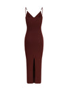 safety pin slip midi dress