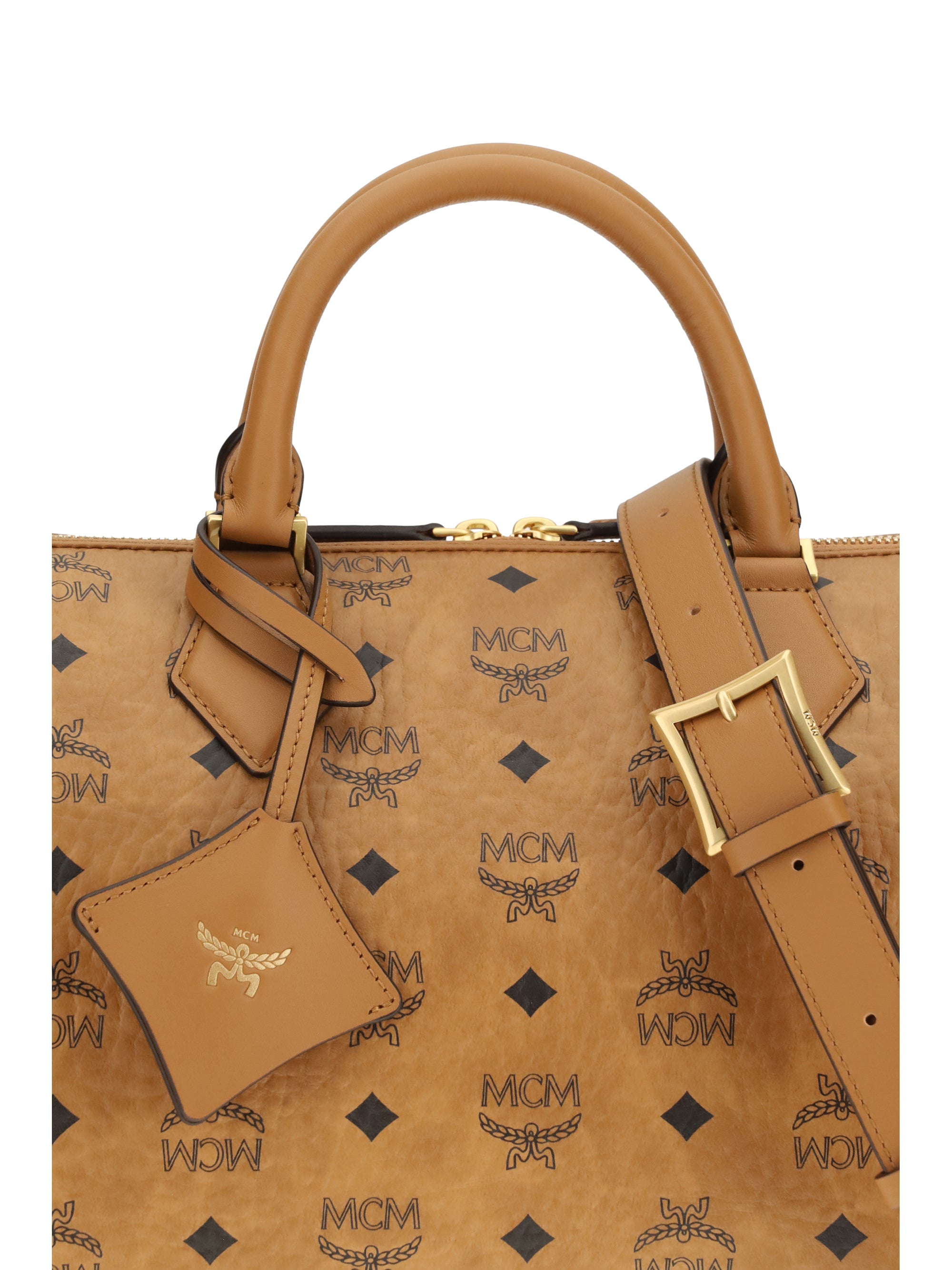 MCM OS ella printed canvas handbag