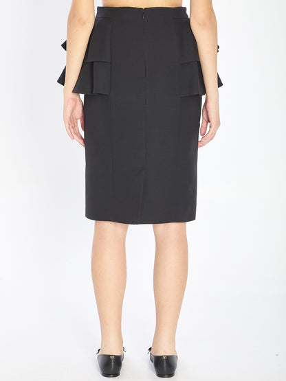 VALENTINO GARAVANI 40 midi skirt in couture crepe
