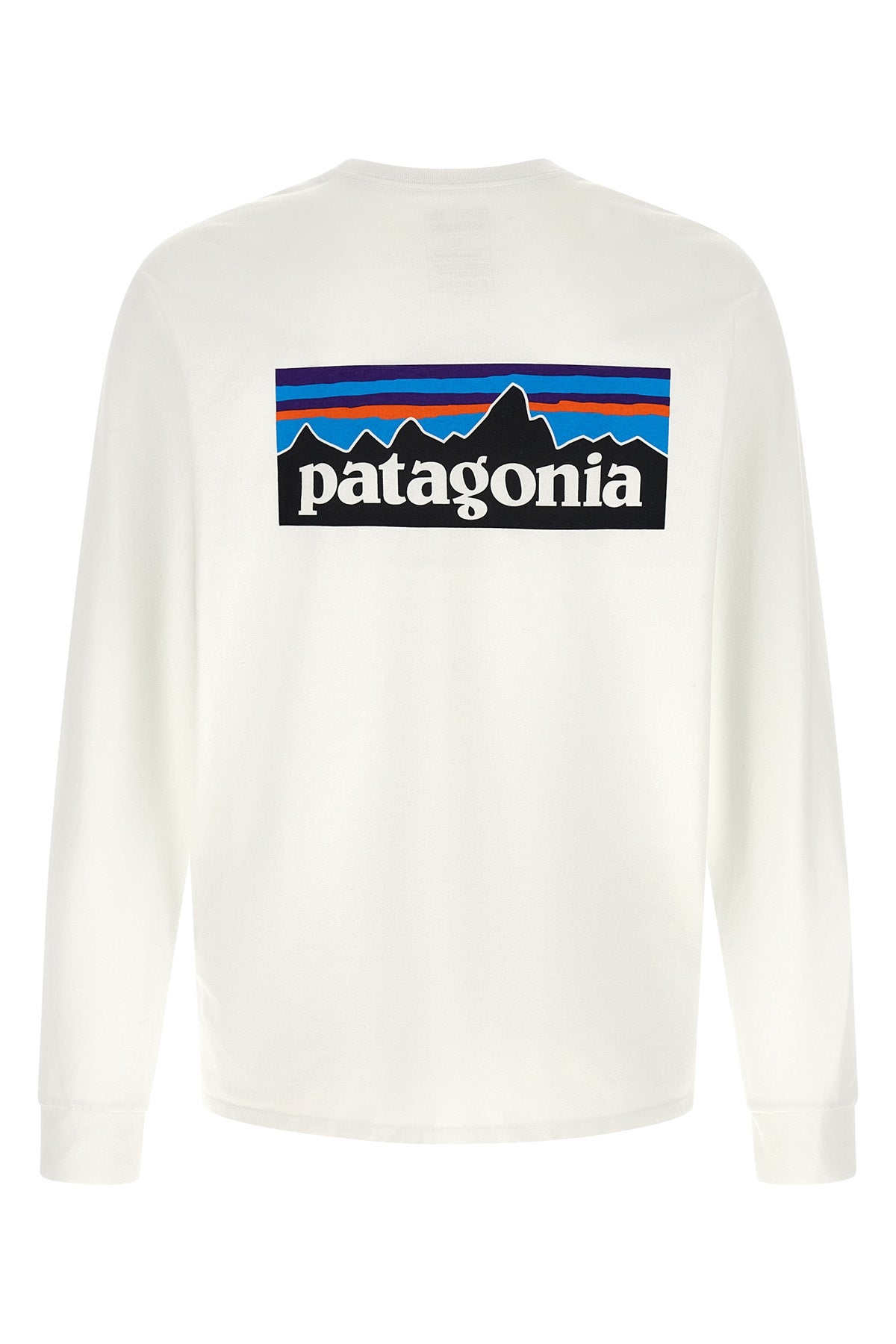 the patagonia long-sleeved t-shirt in a bright white tone