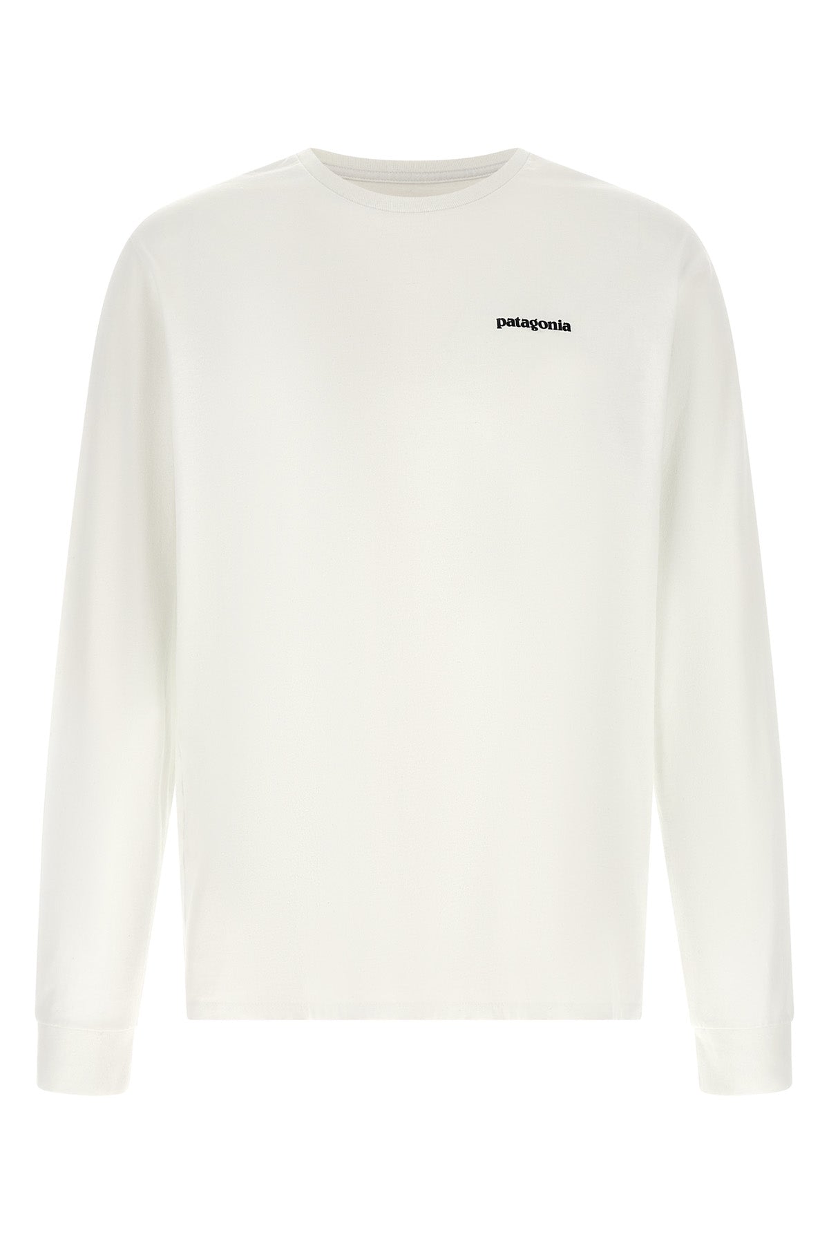the patagonia long-sleeved t-shirt in a bright white tone