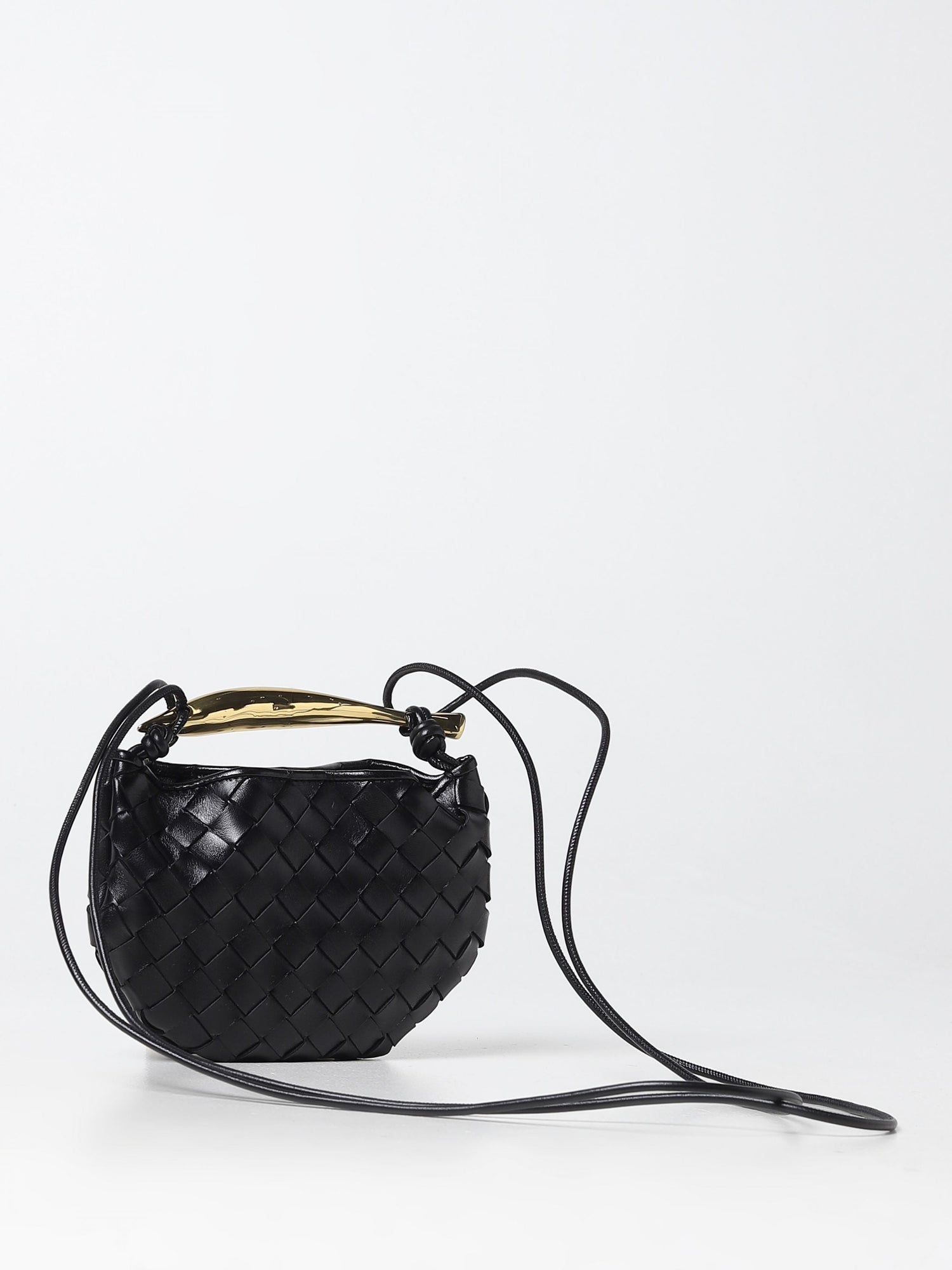 Sardine Mini Black Leather Shoulder Bag