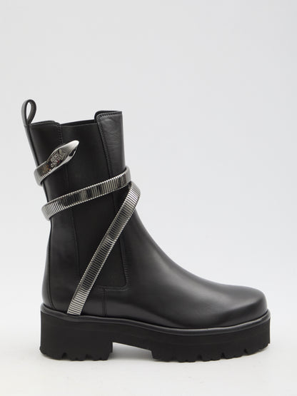 RENE CAOVILLA 36 juniper 45 biker boots