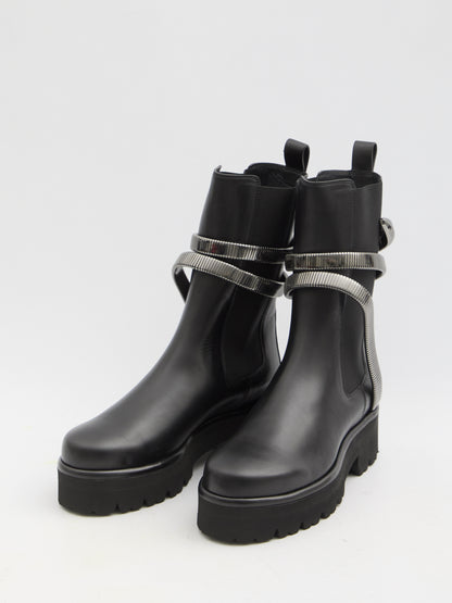 RENE CAOVILLA 36 juniper 45 biker boots