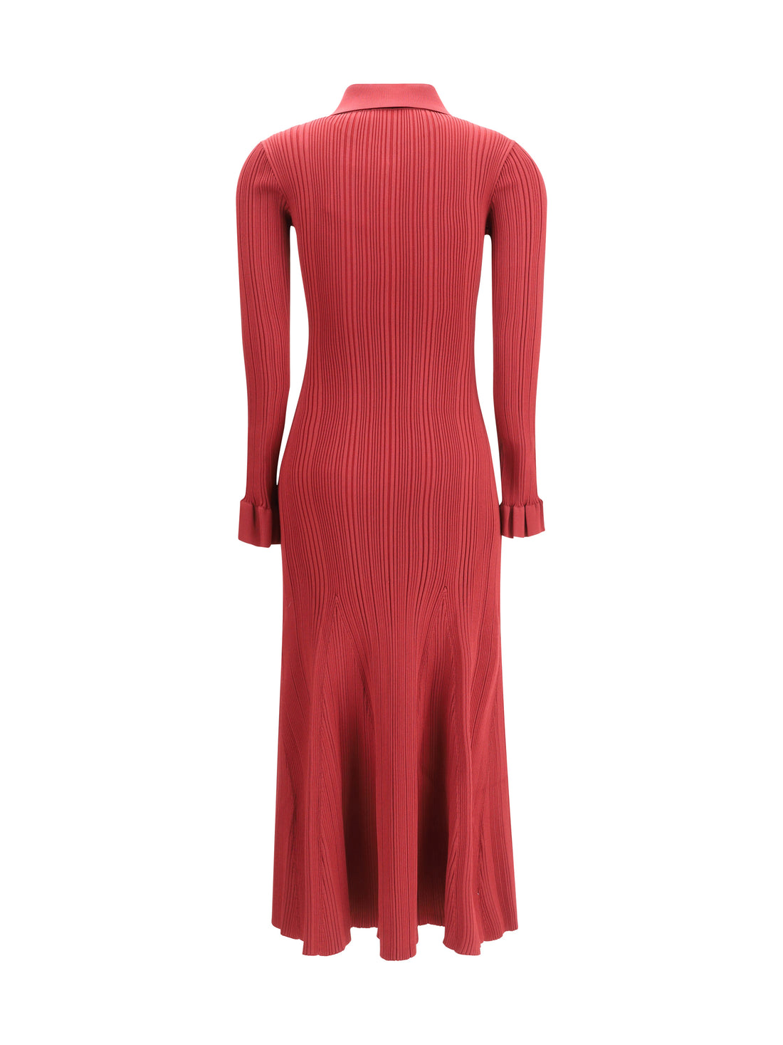 SELF-PORTRAIT S ribbed knit midi dress 