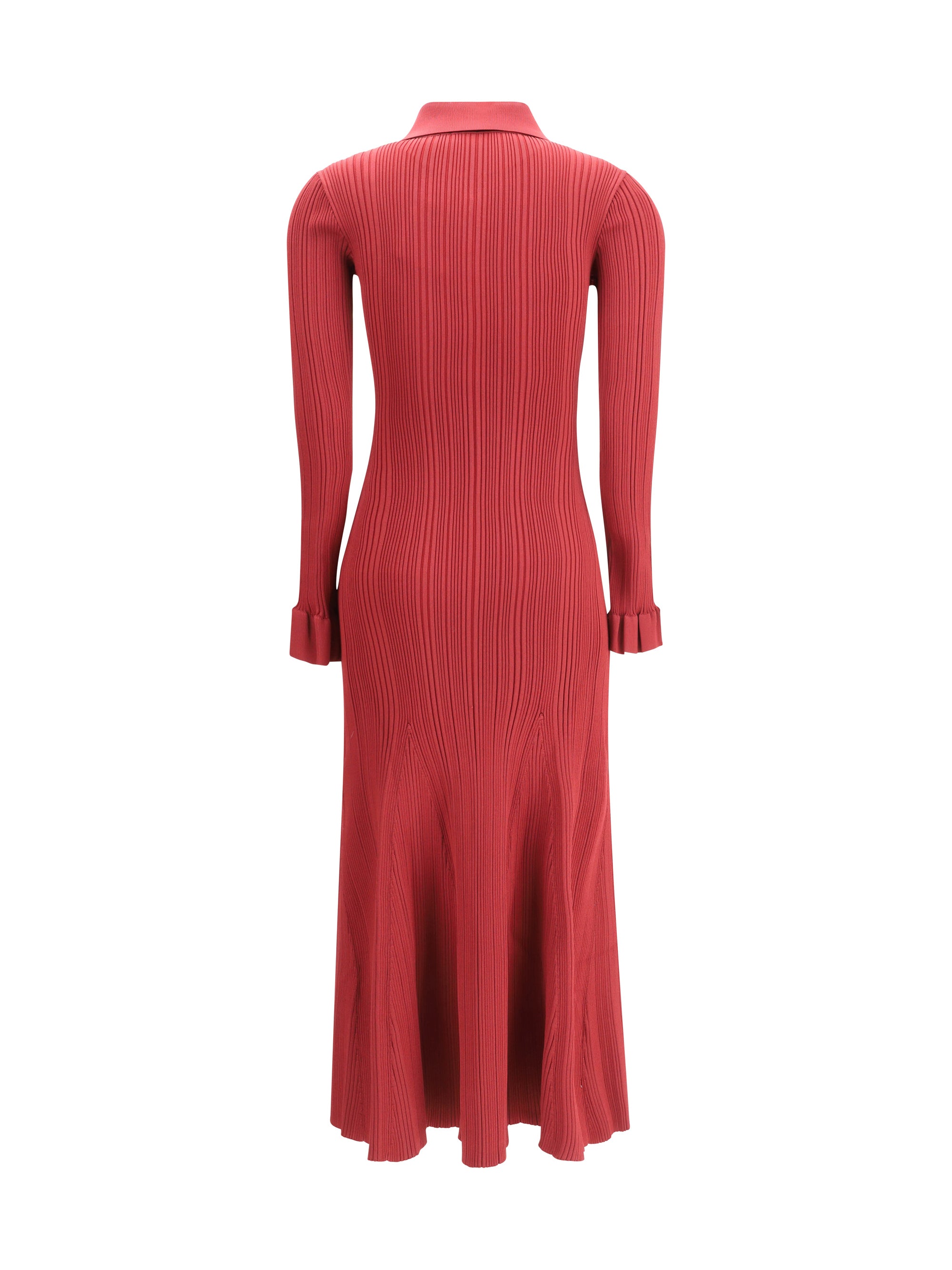 SELF-PORTRAIT S ribbed knit midi dress 