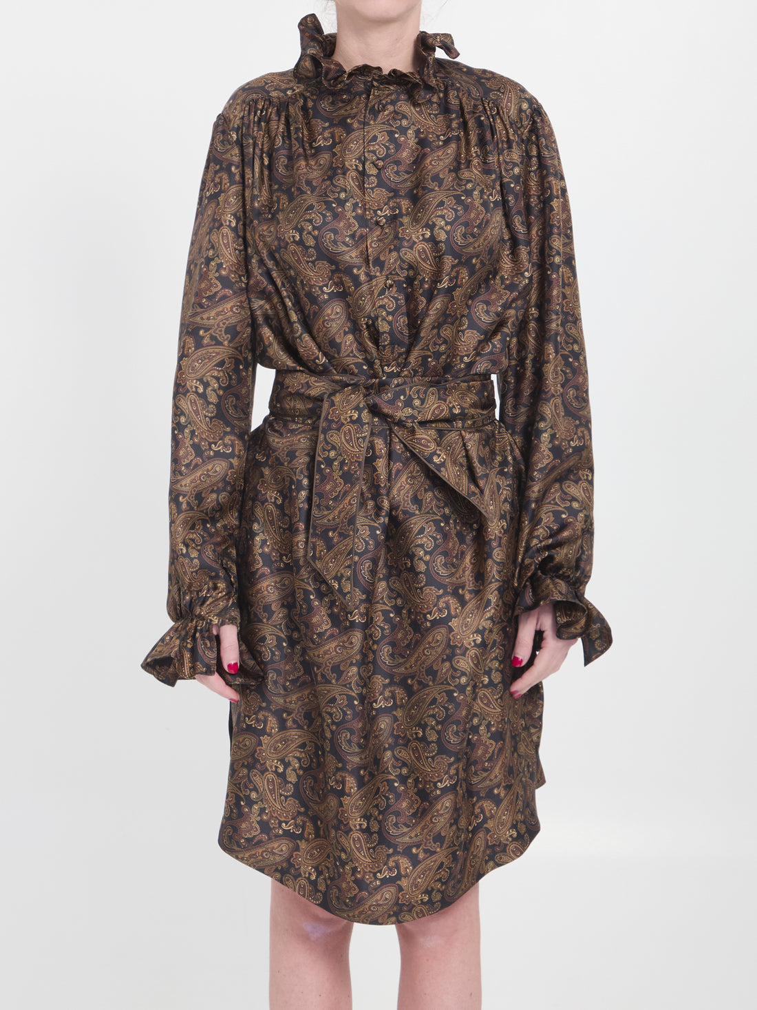 SAINT LAURENT 36 paisly dress