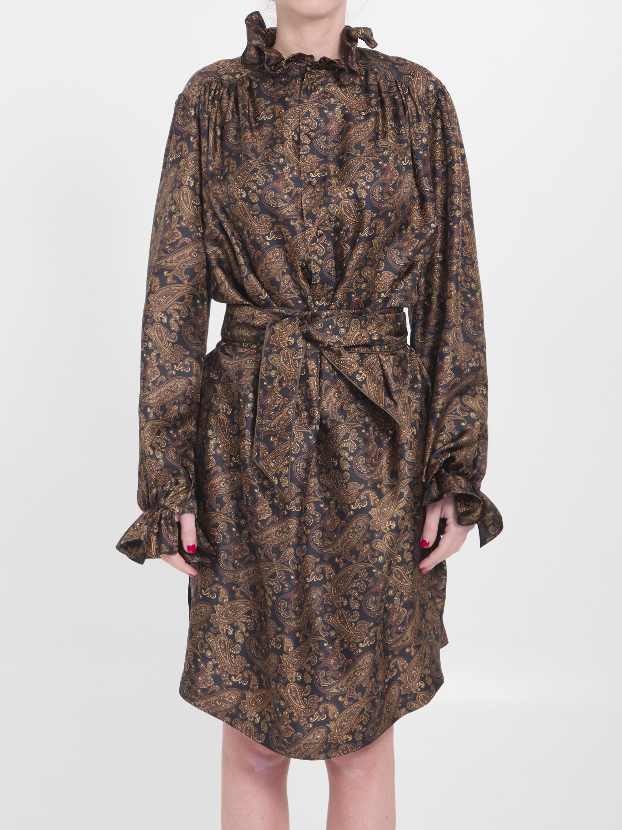 SAINT LAURENT 36 paisly dress