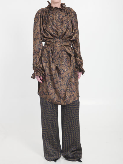 SAINT LAURENT 36 paisly dress