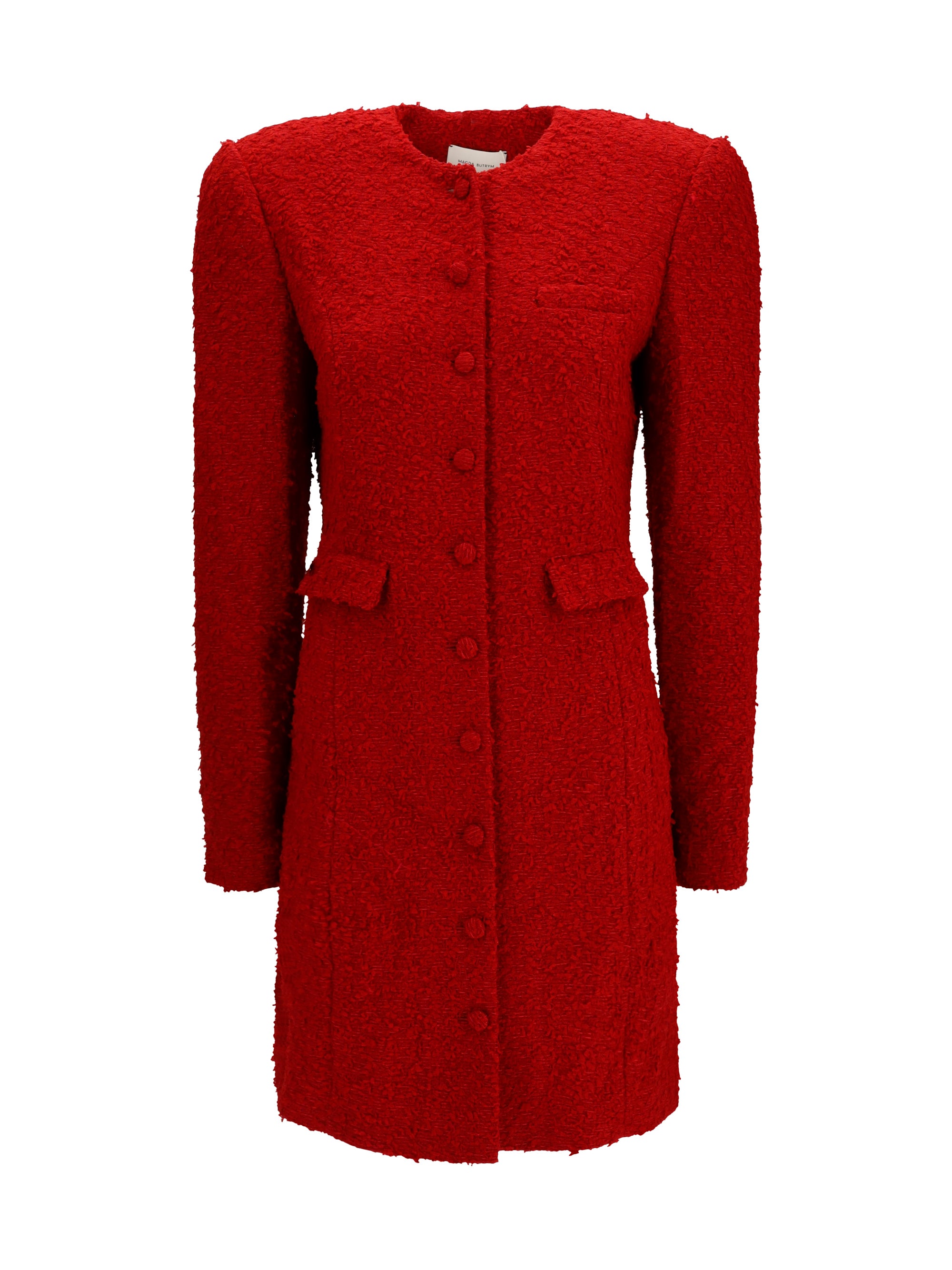 short bouclé dress