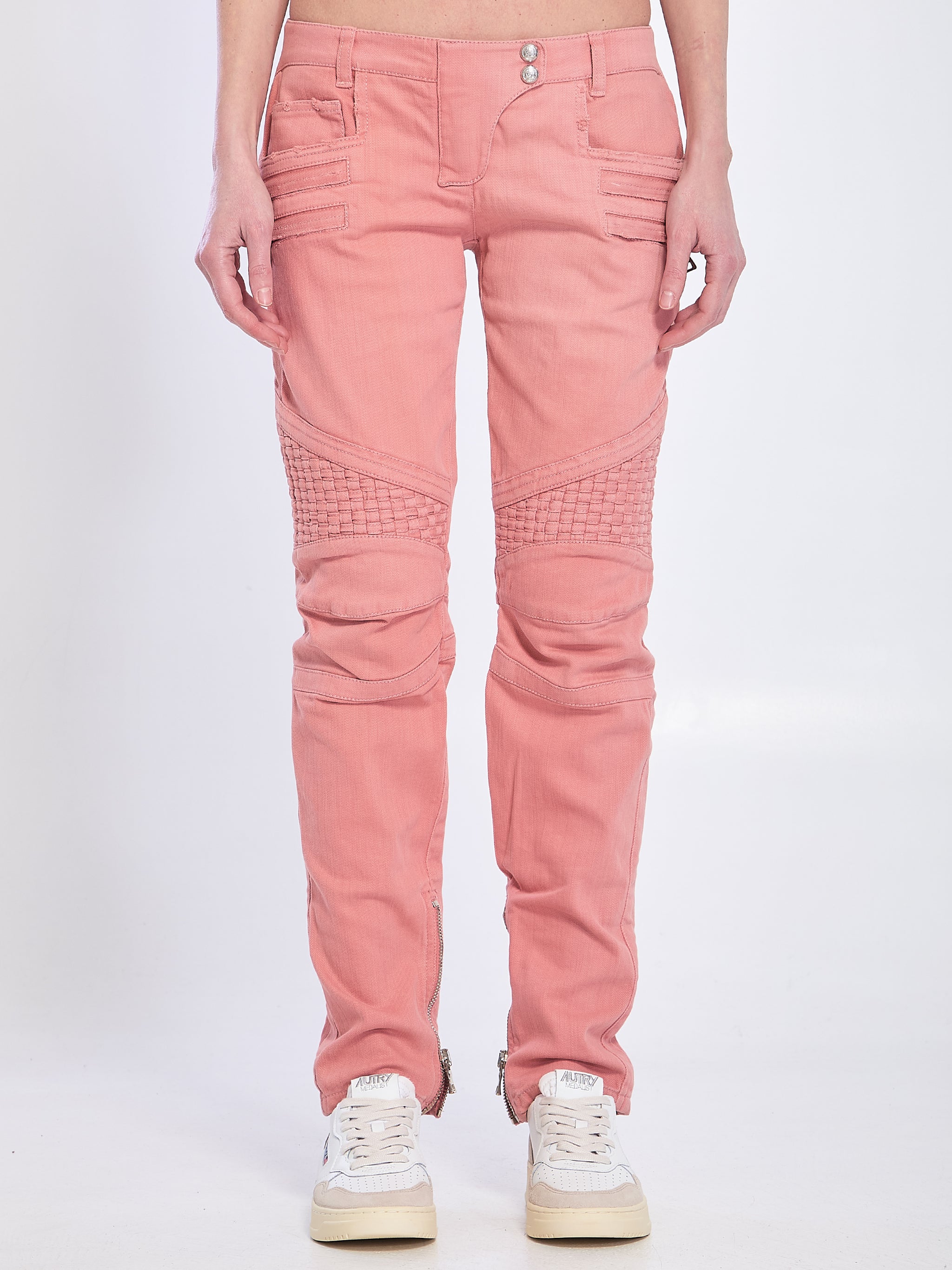 pink jeans