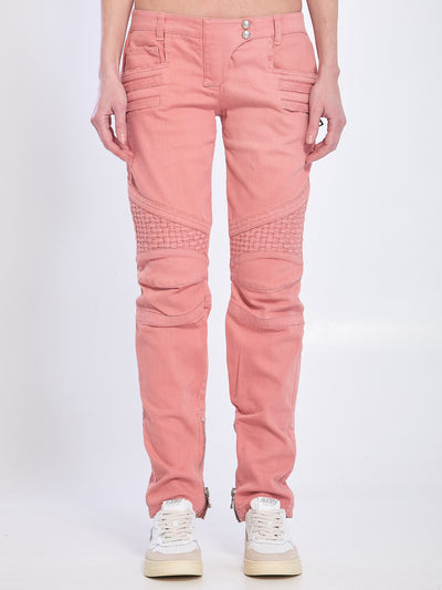 pink jeans