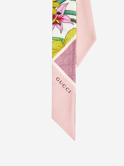 GUCCI OS printed silk twill ribbon