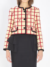 VALENTINO GARAVANI 40 vlogo check jacket 