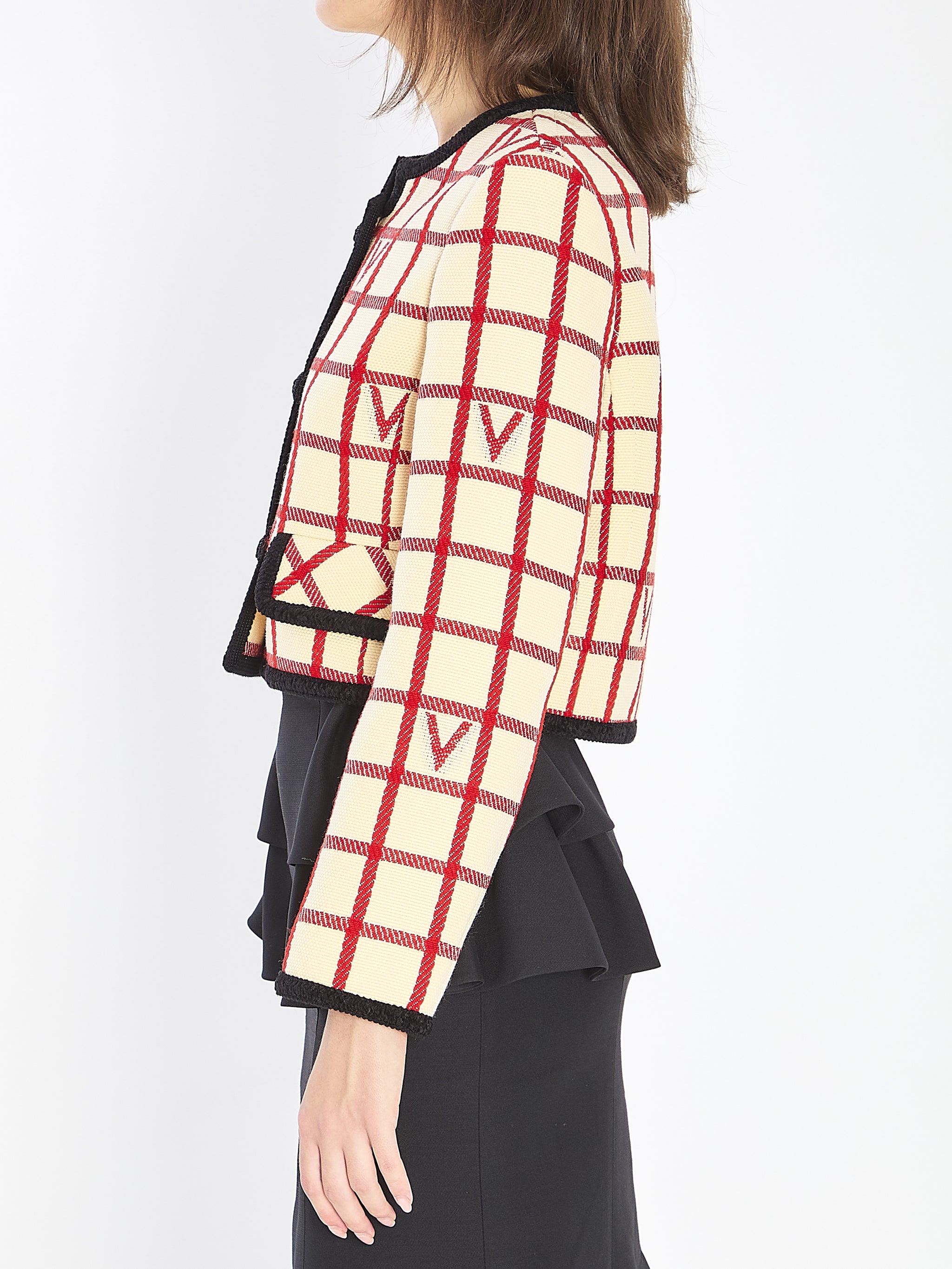 vlogo check jacket
