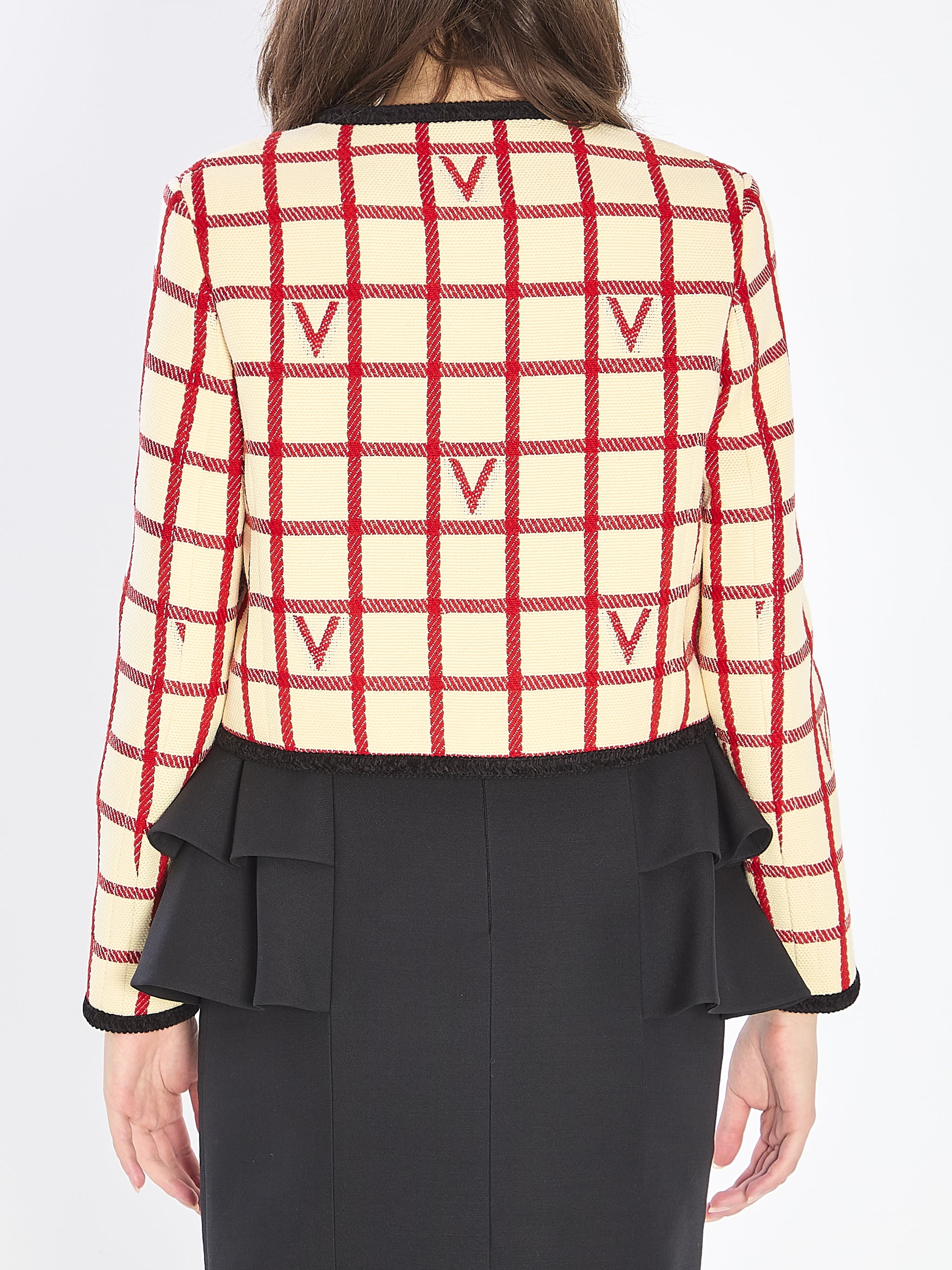 vlogo check jacket