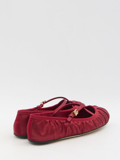 DOLCE&amp;GABBANA 37 satin ballerinas