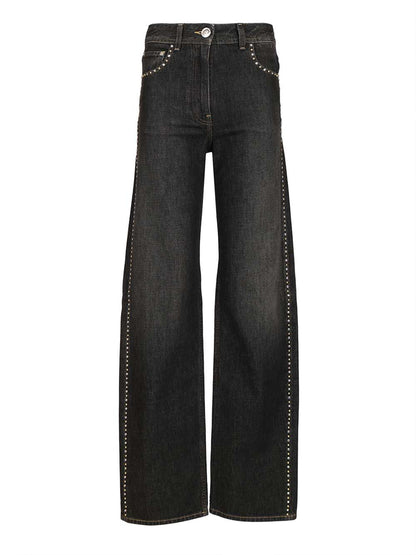 VERSACE 25 jeans with studs 