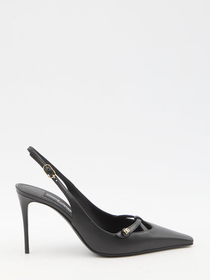 DOLCE&amp;GABBANA 36 dg logo slingback