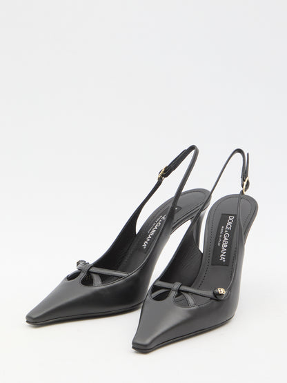 DOLCE&amp;GABBANA 36 dg logo slingback