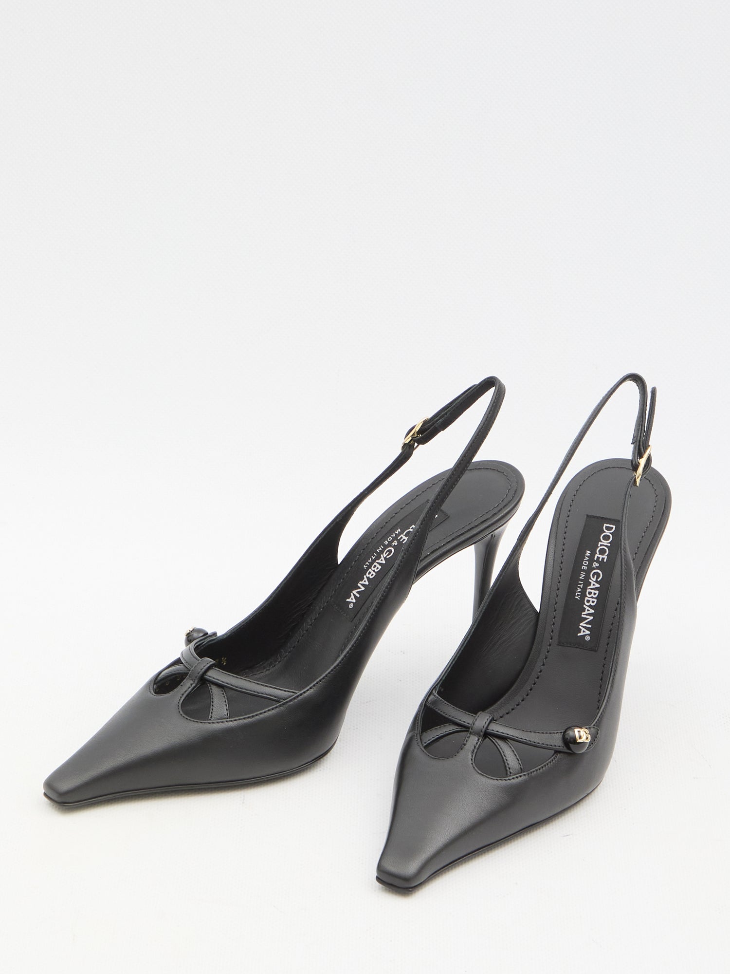 DOLCE&amp;GABBANA 36 dg logo slingback