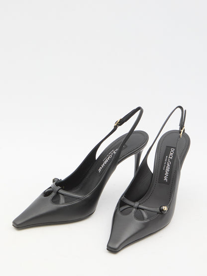 DOLCE&amp;GABBANA 36 dg logo slingback