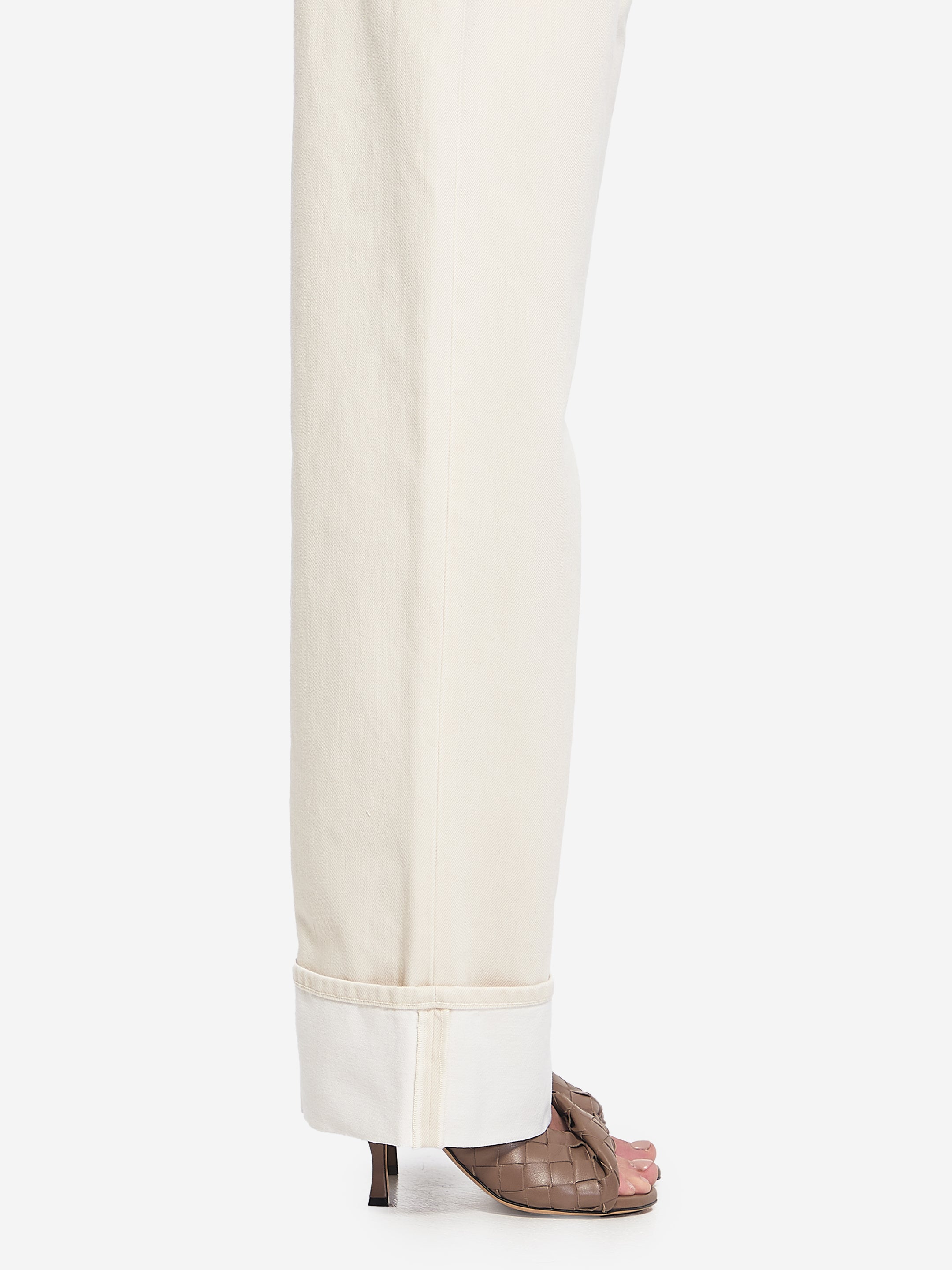 BOTTEGA VENETA 38 turned up jeans