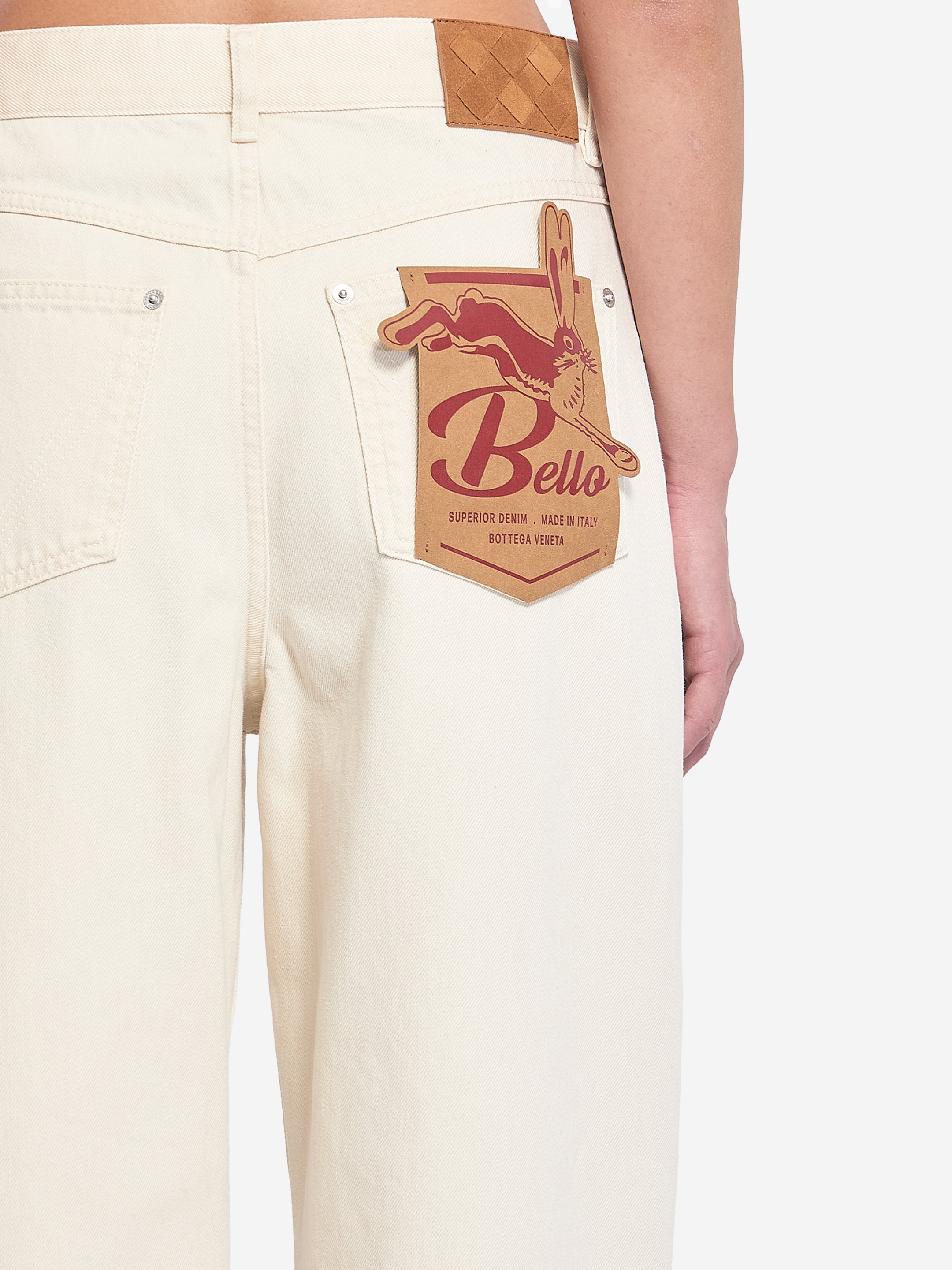 BOTTEGA VENETA 38 turned up jeans