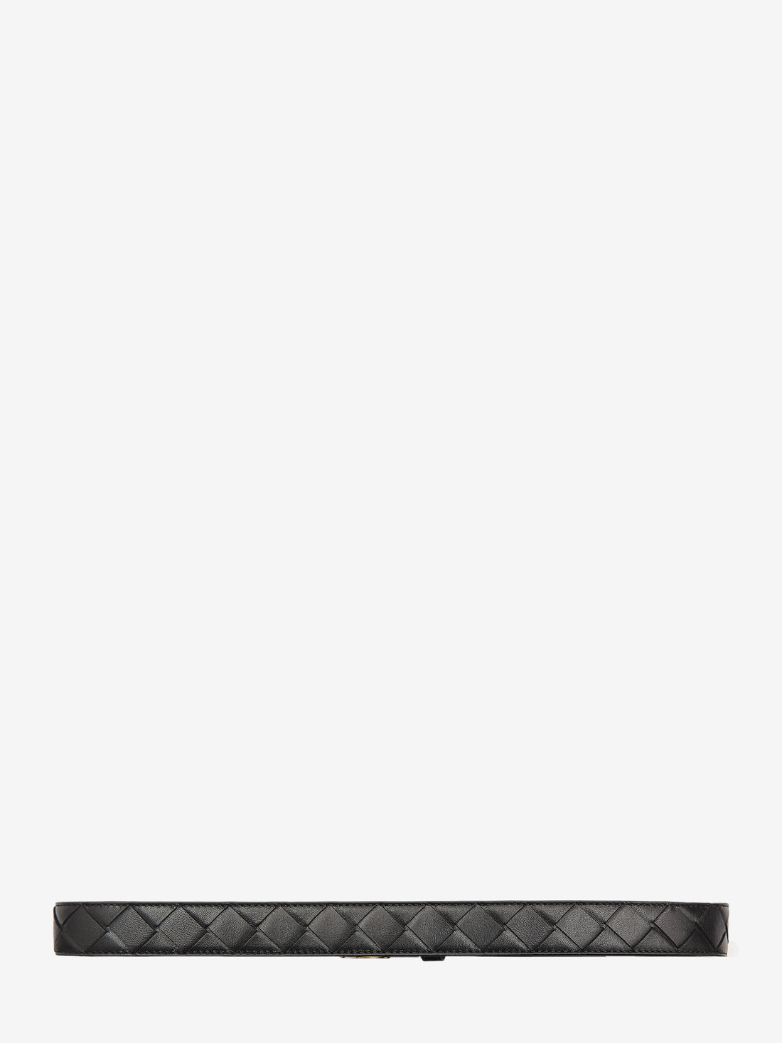 BOTTEGA VENETA 75 black watch intrecciato belt