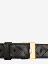 BOTTEGA VENETA 75 black watch intrecciato belt