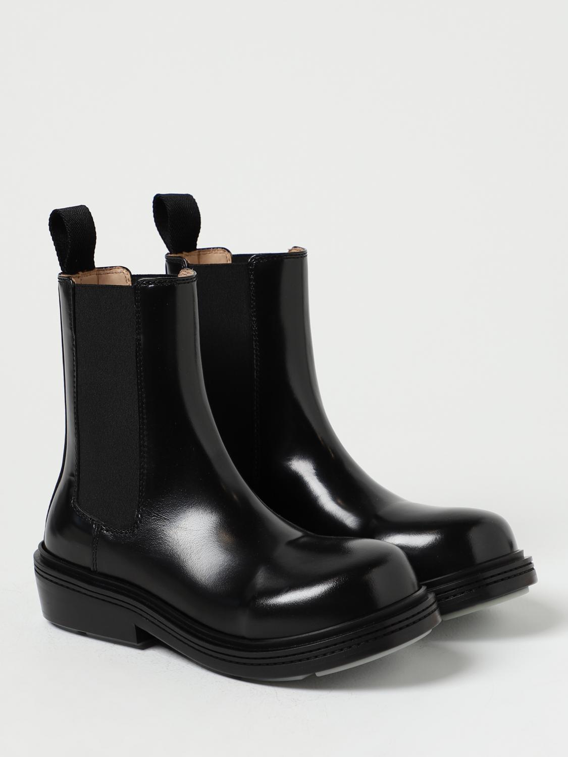 BOTTEGA VENETA 36 fireman brushed leather ankle boots