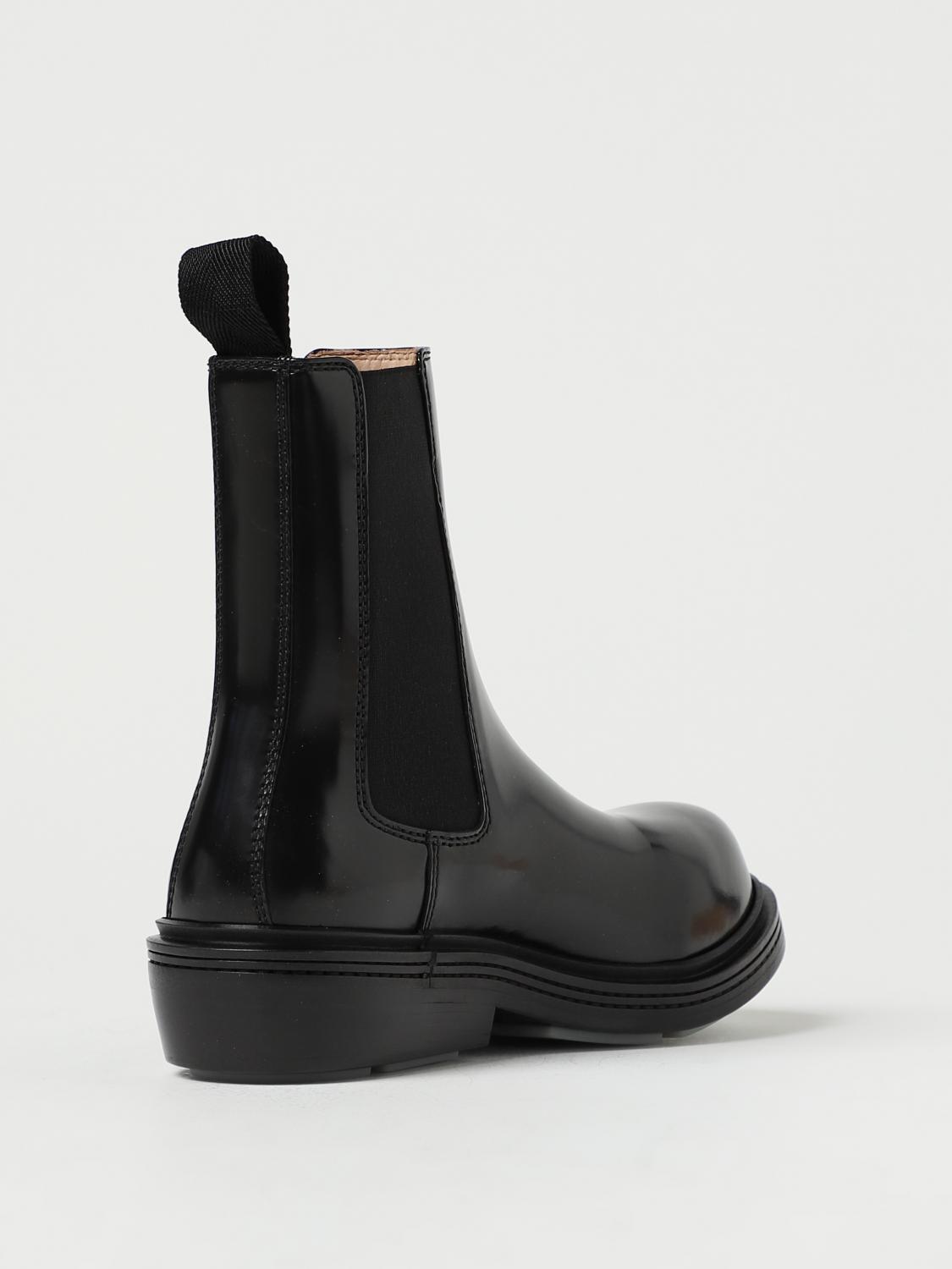 fireman brushed leather ankle boots