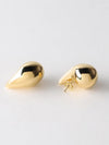 drop earrings in 18kt gold plated 925 sterling silver