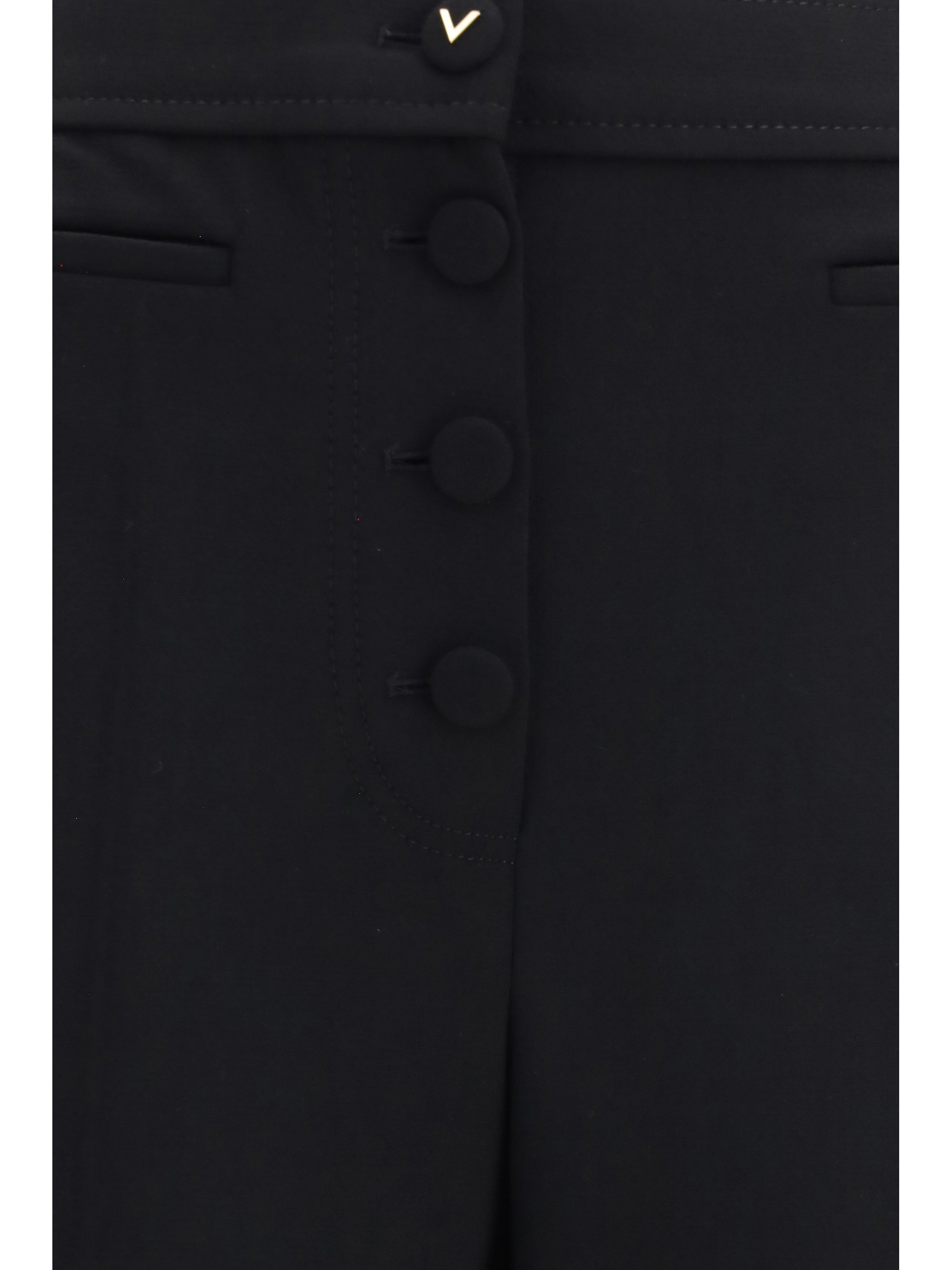 wool flare pants