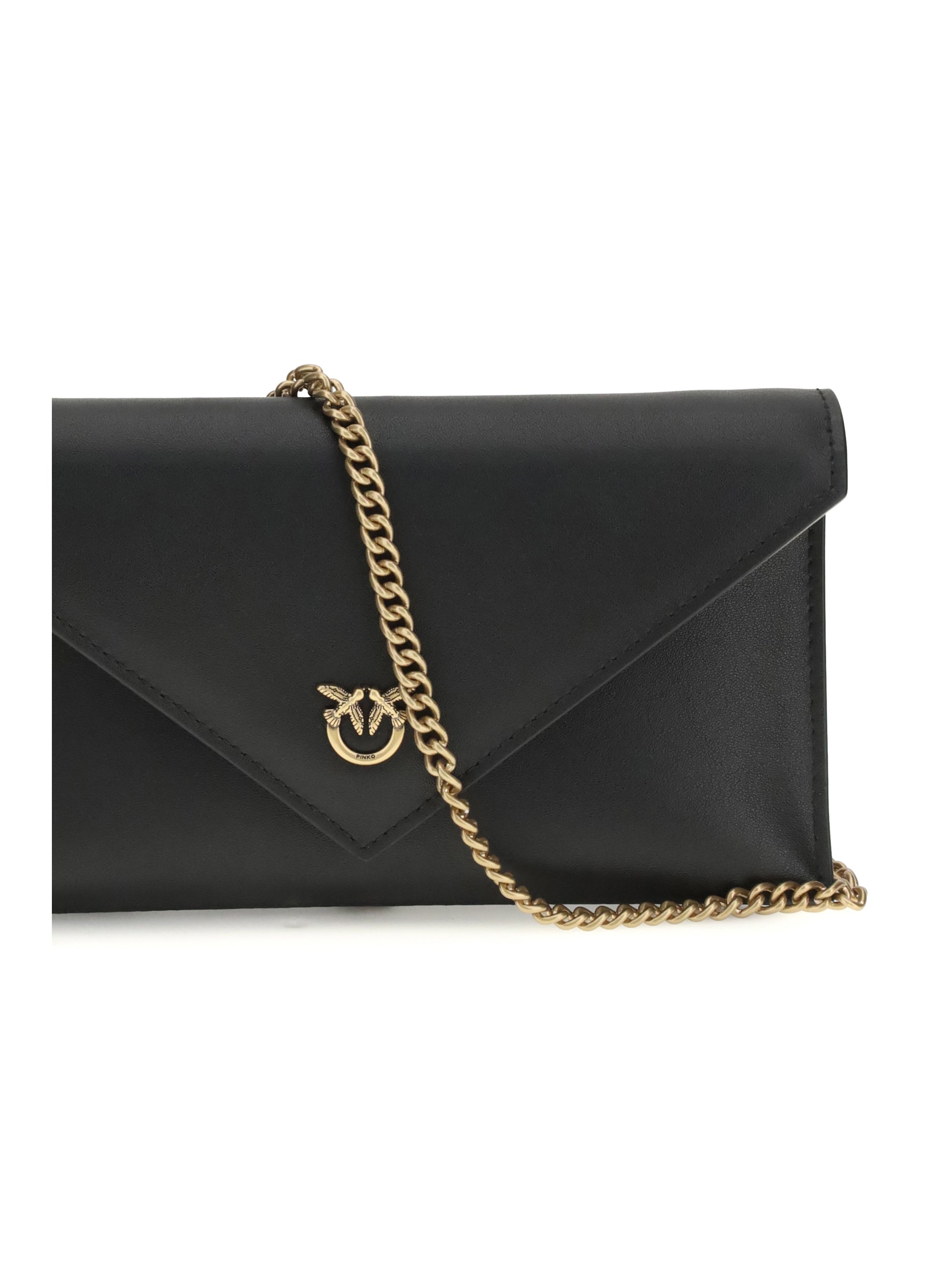love birds logo mini clutch bag