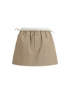 drawstring mini skirt