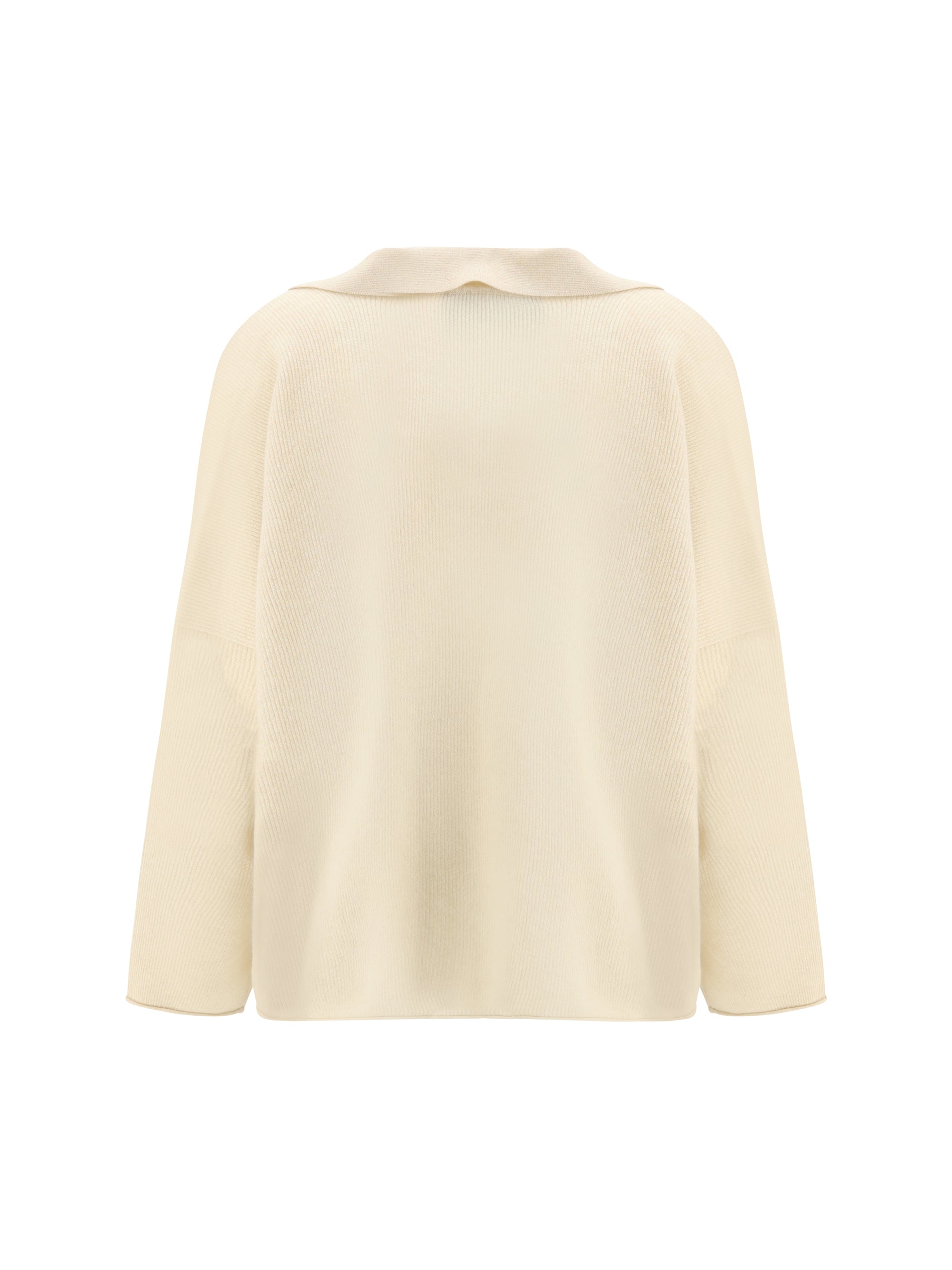 ALAIA S sweater with polo collar