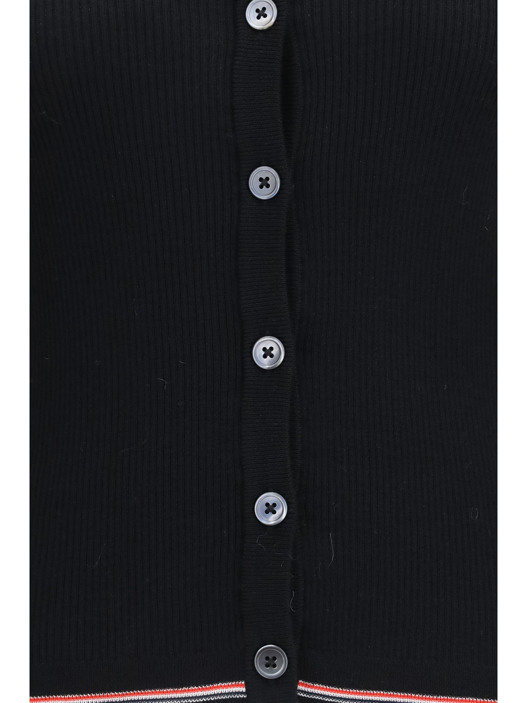 ribbed merino wool cardigan