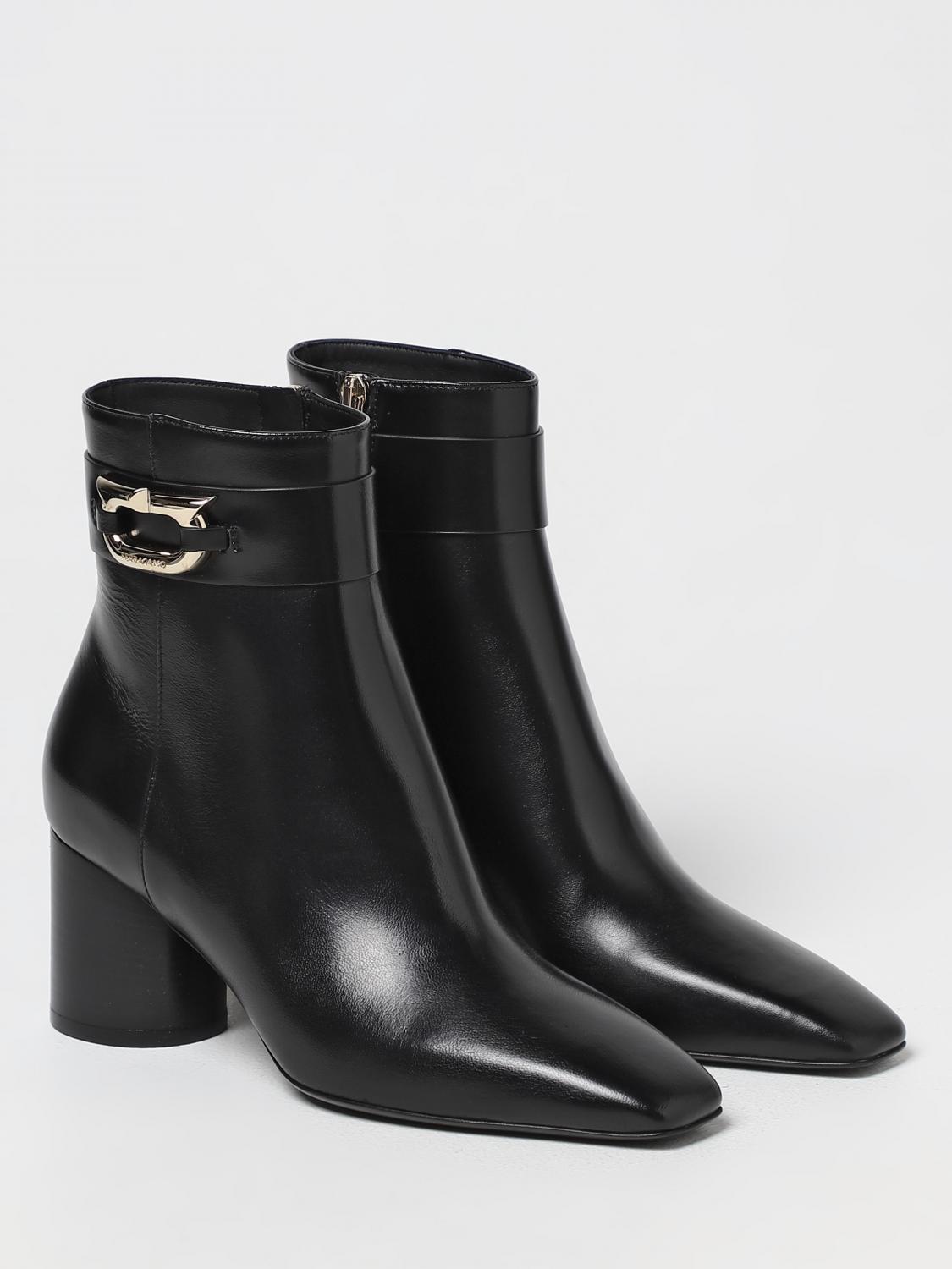 FERRAGAMO 4½ placida ankle boots in shiny leather