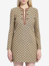 GUCCI 42 gg mini dress with horsebit