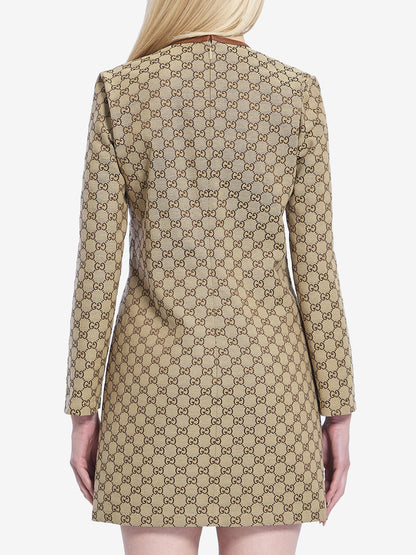 GUCCI 42 gg mini dress with horsebit