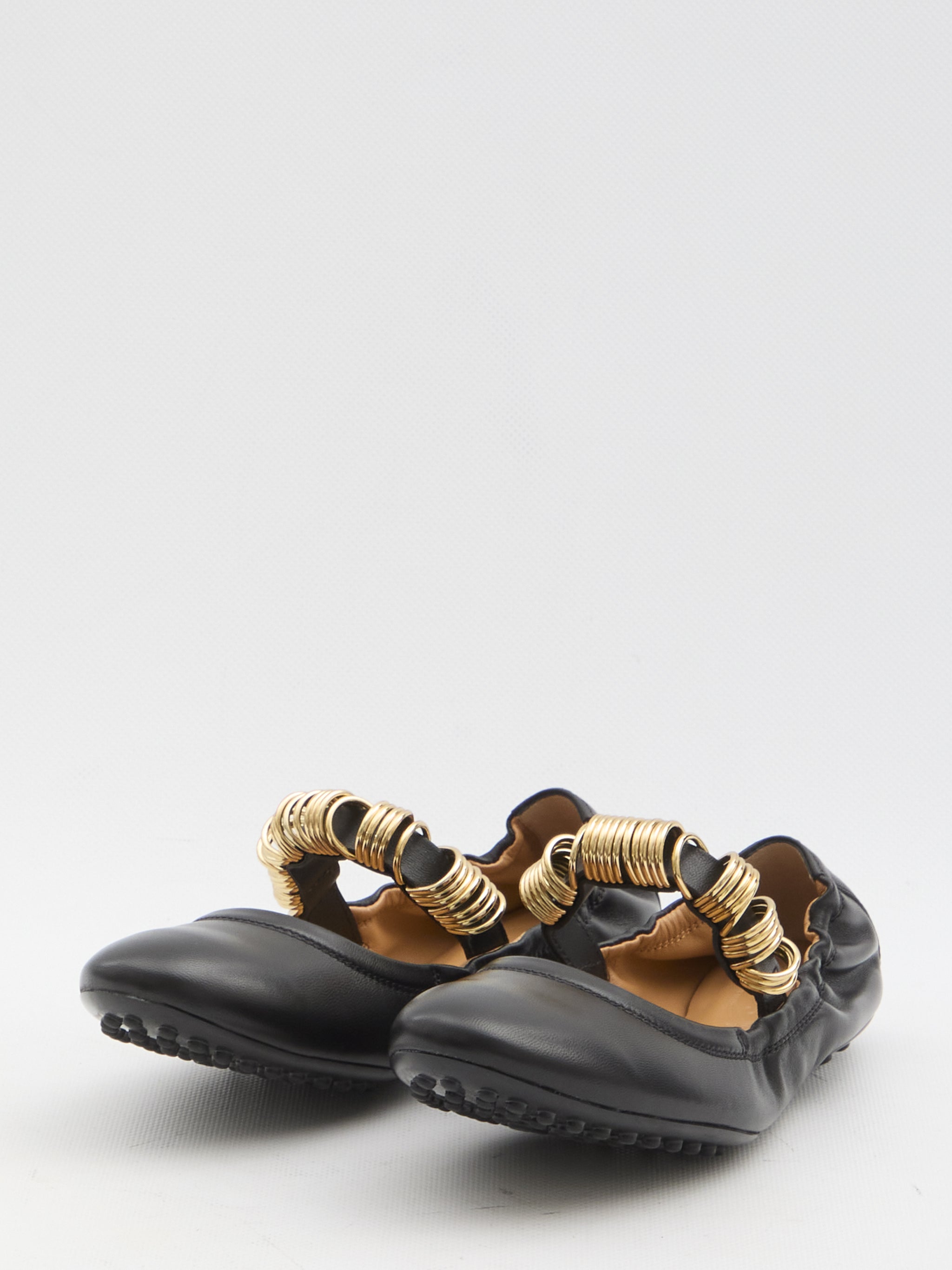 ballet flats with eyelets